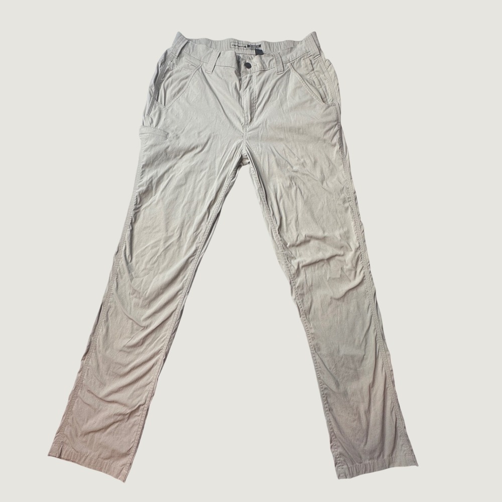 Carhartt Pants Mens 33x32 Relaxed Fit 104750 E00 Tan Force Tappen Ripstop